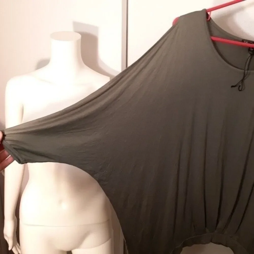 Dg2 top nwot soft knit cold shoulder shirt l xl 1x diane Gilman casual office - Picture 3 of 6